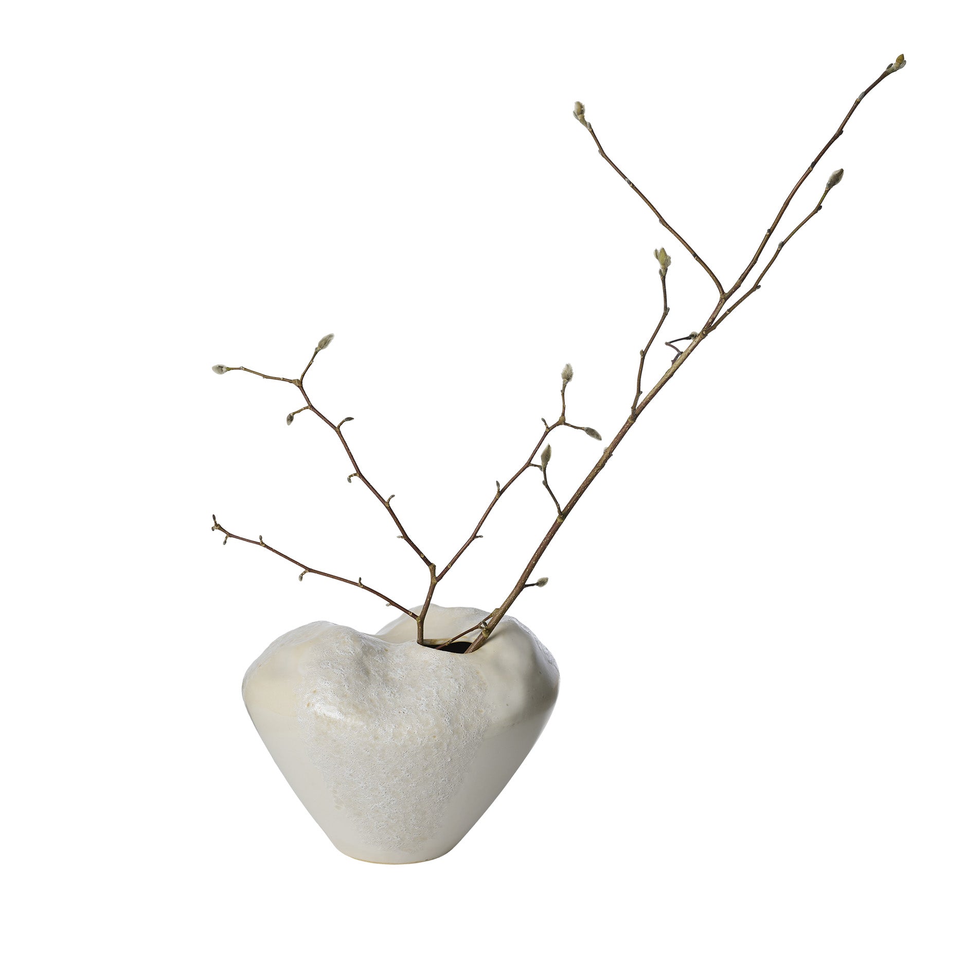 Sculpted bred vase Ø27 cm